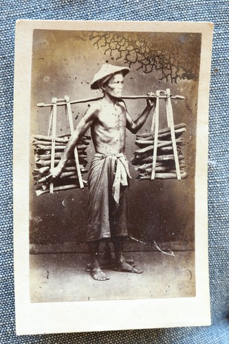 Cdv indochine porteur bois - indochine,