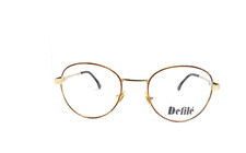 Monture Pour Lunettes De Vue Homme Métal Léger Rond Or Flex Vintage