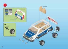 Playmobil au choix pièce de rechange pour voiture de police 6920, TBE