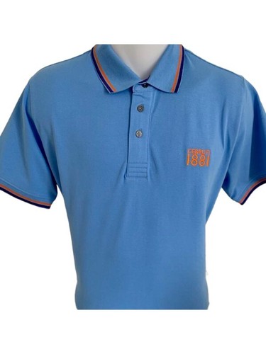 Polo homme bleu - , manches