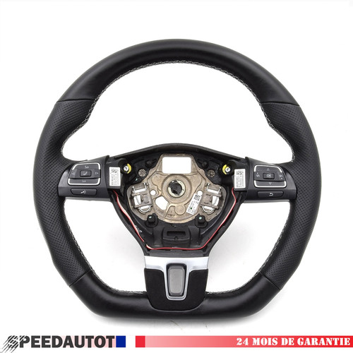 Volant noir aplati tuning - noir,