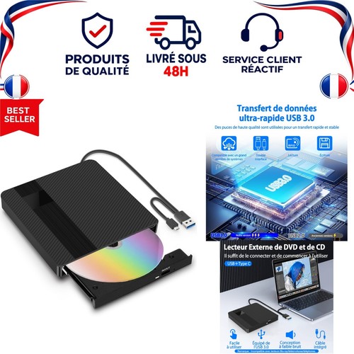 Lecteur dvd externe - cd,