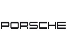 Autocollant PORCHE Noir 15 cm