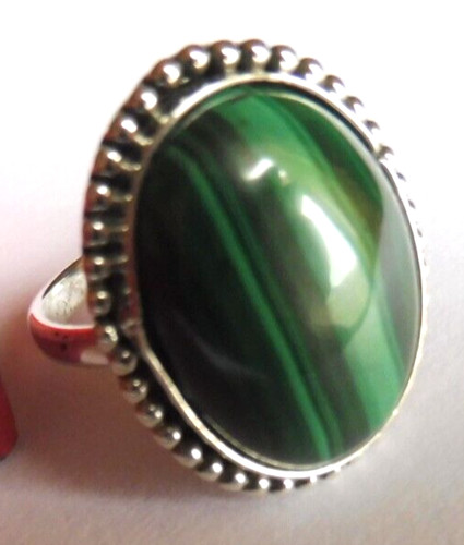 Bague malachite - en,