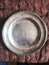 RARE ANCIEN Plat Plateau de service plaqué argent poinçons boulenger Majestique 