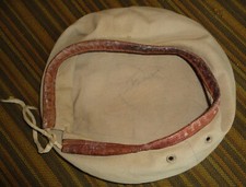Béret parachutiste beige en toile simple Algérie Indochine