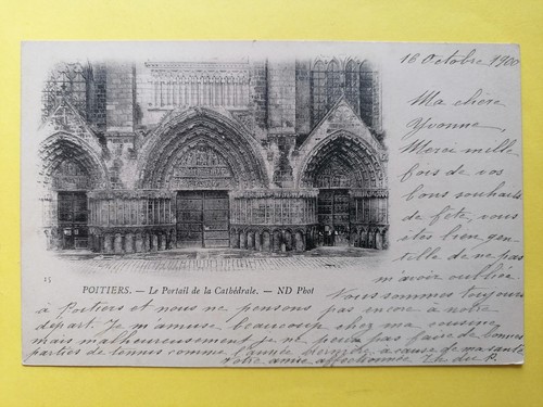 Cpa poitiers cathédrale - 86,