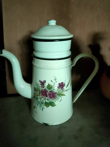 Cafetiere tole émaillée a - ÉmaillÉe,