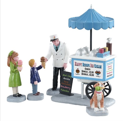 Lemax happy scoops ice cream - happy,