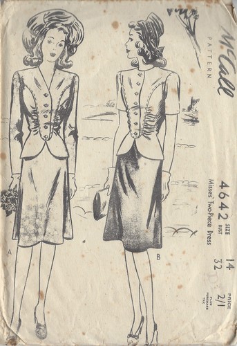 Patron couture vintage - de, ww2