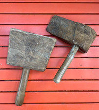 Ancien outils bois marteau