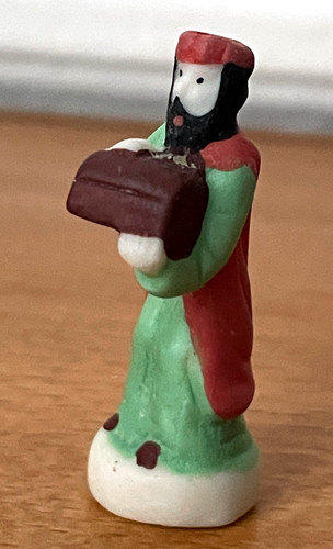 Fève mat personnage santon - mat,