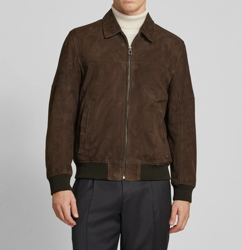 Veste motard homme marron - veste,