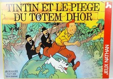 Tintin - Jeu de société "Tintin et le Piège du Totem Dhor" - Jeux Nathan 1992