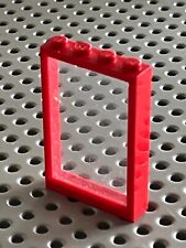 LEGO red Window 1 x 4 x 5 with
