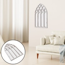  Décoration Autocollant Mural Miroir De Fenêtre D'entrée Arqué Décoratif