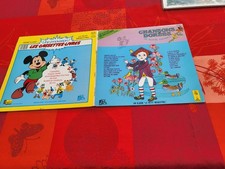 RARE 33t CHANSONS DOREES DE NOTRE ENFANCE Livre en couleurs avec paroles chans.