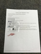 Galaxy 2547 MOSFET upgrade kit