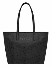 REPLAY sac à épaule Shopper Bag Black