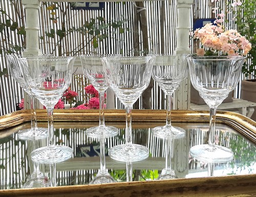 Verres vin blanc anciens - 6,