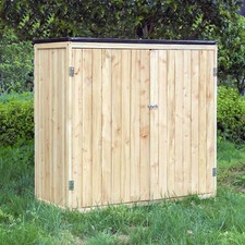 Armoire jardin bois naturel - bois,