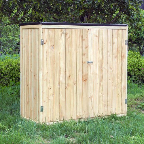 Armoire jardin bois naturel - armoire,