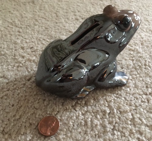 Ceramic frog coin - frog,