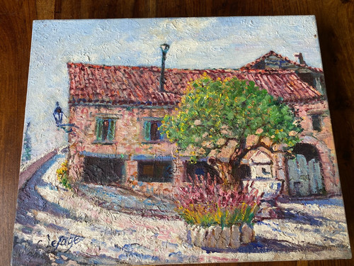 Peinture huile sur toile - a,