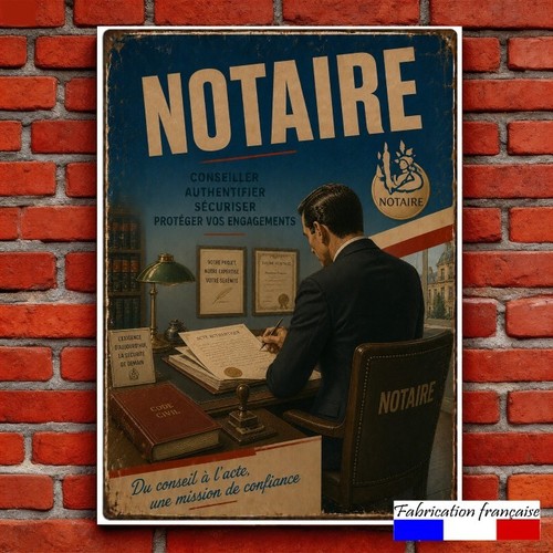 Plaque aluminium vintage - aluminium,