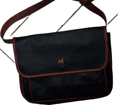 Sac vintage noir - marron, à