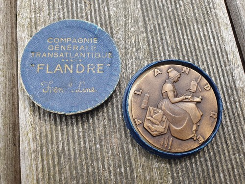 Médaille paquebot flandre - paquebot,