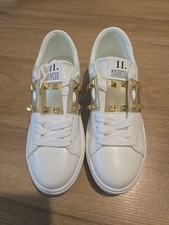 Valentino Garavani Unisexe Rockstud 11. Untitled Sneakers  TAILLE 38 Blanc/Or