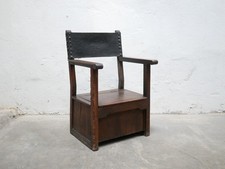 Fauteuil coffre ancien en