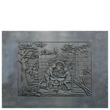 Plaque cheminée fonte - plaque,