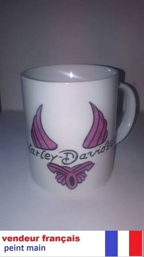 Mug peint main cuit four - mug,