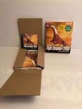 ❤️ Microsoft Flight Simulator 2000 - Jeu PC Big Box Complet Comme NEUF RARE