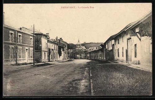 Cpa passavant grande rue - passavant,,