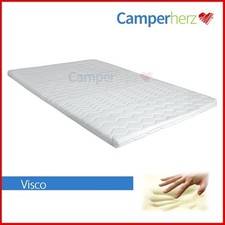 Surmatelas de 6 cm 140 x 200 VISCO protège-matelas caravane camping-car topper