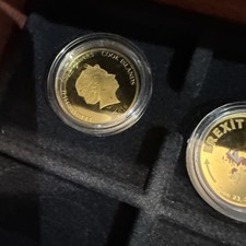 Collection Brexit Lot 6 Pièces Or Et Argent Cook Island 20 Dollars 1300€ À 700€