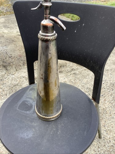 Grand siphon métal argenté - grand,