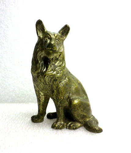 Petit bronze chien - petit,