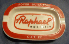 RARE  CENDRIER  St RAPHAËL, CASERNE DUPLEIX PARIS 15e MESS MIXTE.