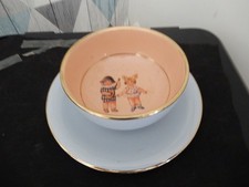 bol ancien limoges , service petit déjeuner , faience , bébé ,enfant