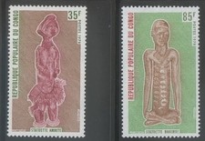 Congo PR 1978 MNH** Congolese Sculpture/Art/Crafts/Ambete Statue/Wood Carving 2v