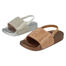 Sandales / Tongs En Argent Ou Or Pour Filles H0R312