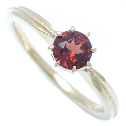 Bague grenat jaune 14 - or,