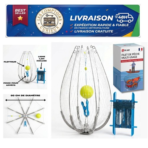 Nasse pêche pliable cm - de,