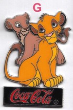 GRAND PINS PIN'S PIN COCA COLA ROI LION SOCLE NOIR, 7cm