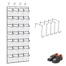 Rangement Suspendu, 24 Compartiments Rangement Porte, Rangement Chaussure Por...