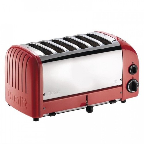 Grille pain aluminium - rouge, 6